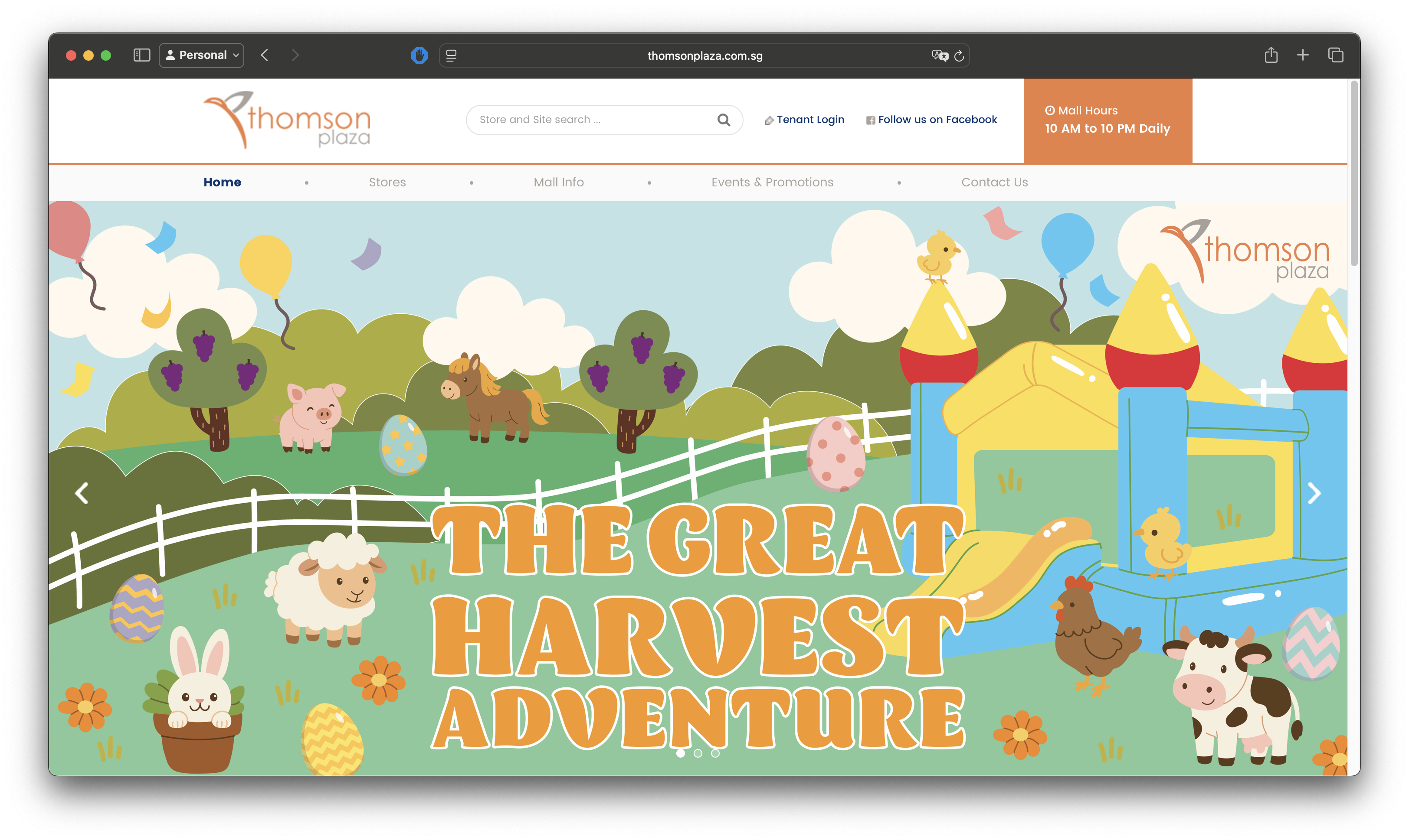 Original Thomson Plaza website