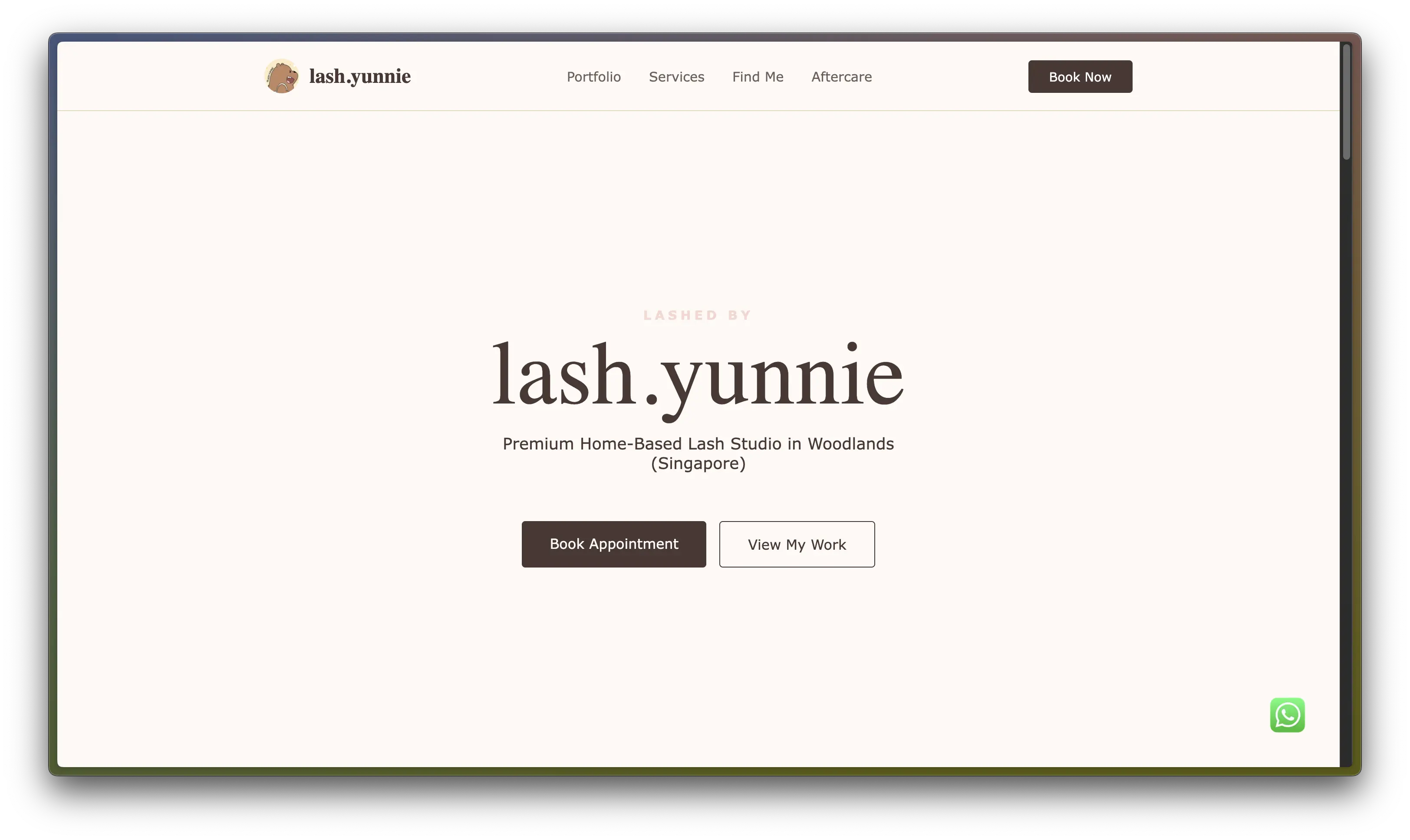 Lash.Yunnie beauty store — vibrant e-commerce site with product listings and mobile checkout flow